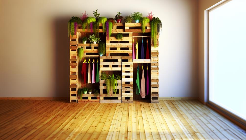 diy garderobe af tr paller