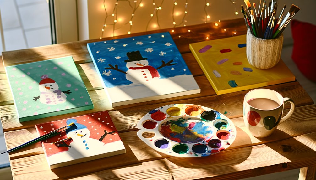 christmas painting projects accessible