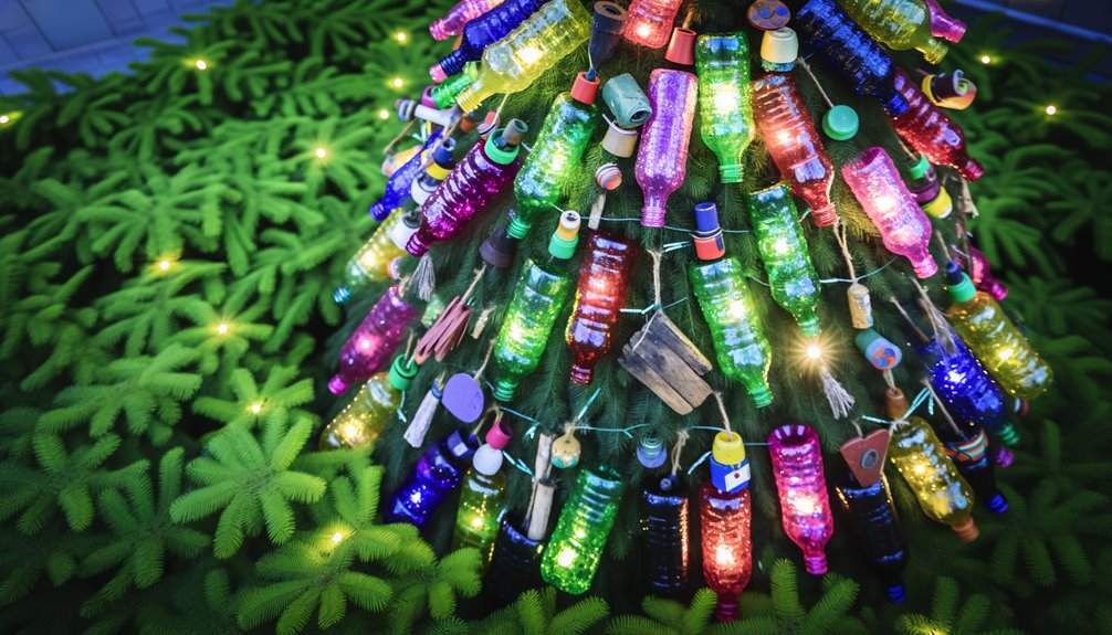 christmas trees from bottles