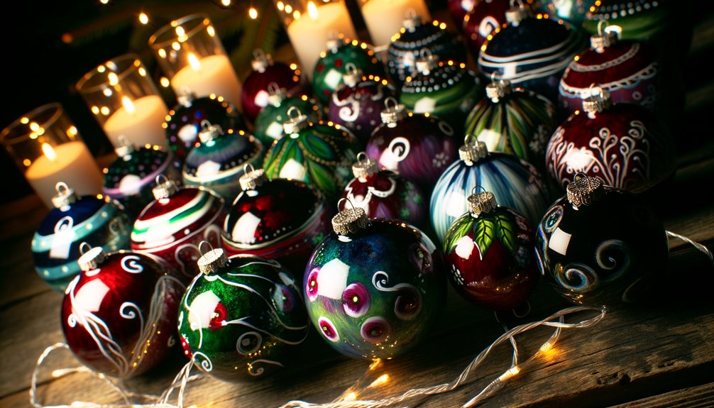 colorful christmas ornaments