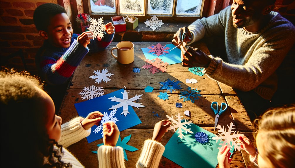 creative snowflake crafting