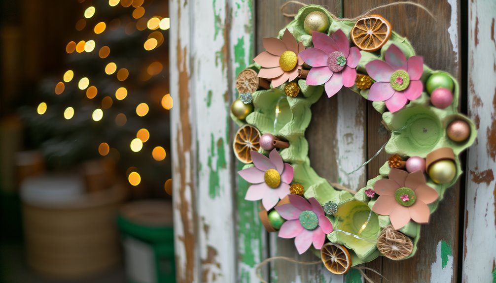 egg rack wreaths