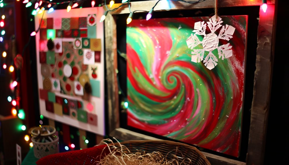 festive wall art projects