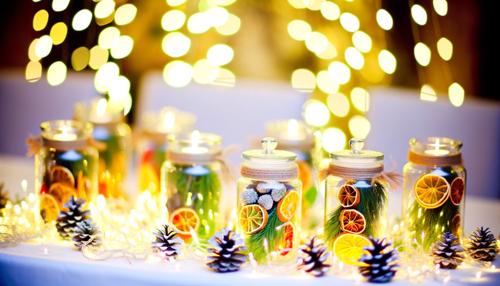 glass vase table decorations