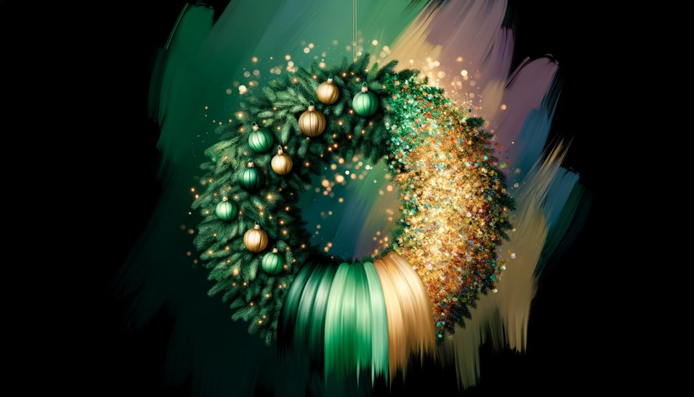 ombre effects on wreaths