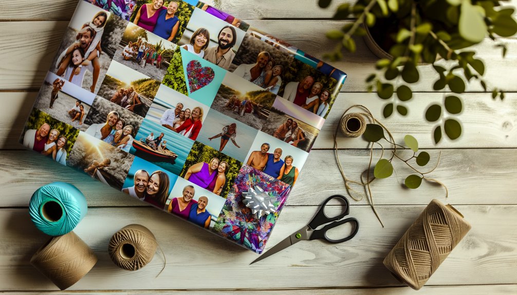 personalized photo collage wrapping