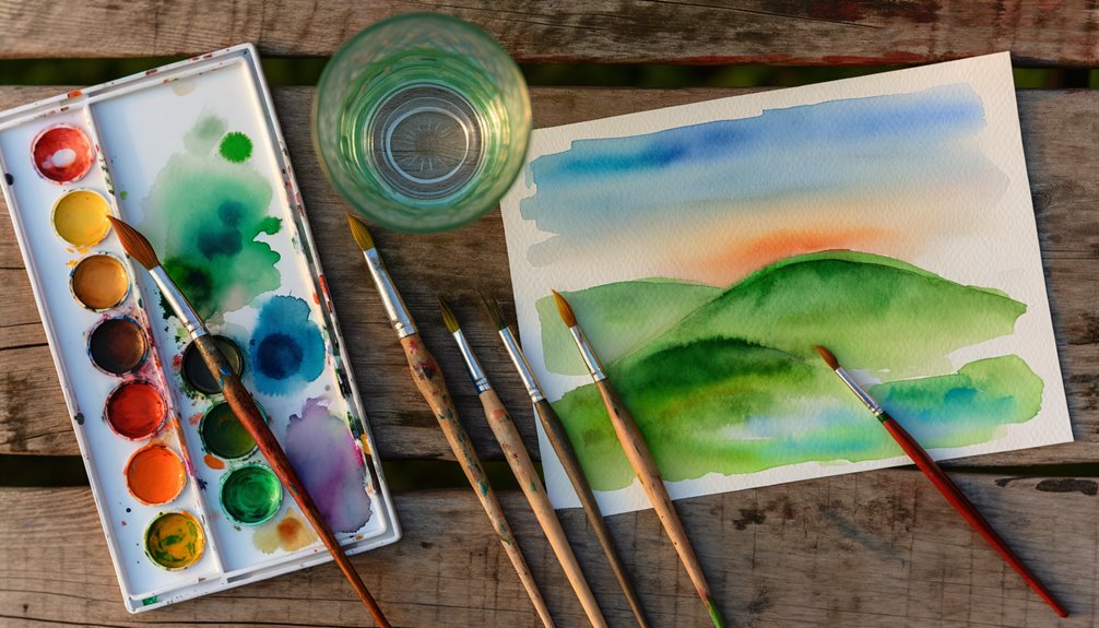 simple landscape painting ideas