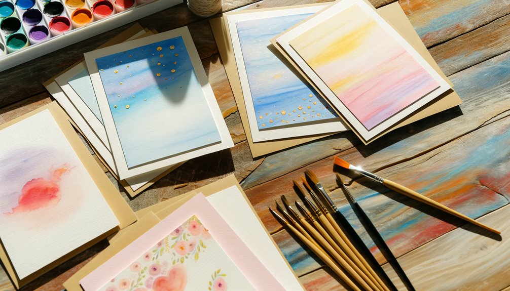 simple watercolor greeting cards